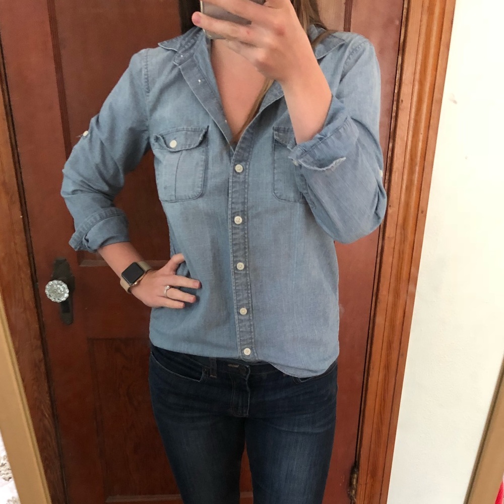 J. Crew Chambray Button Up